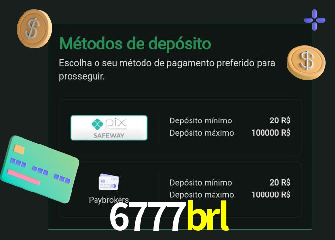 O cassino 6777brl oferece uma grande variedade de métodos de pagamento